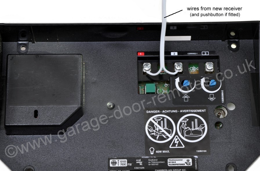 Remote control system upgrade for Chamberlain garage door operators